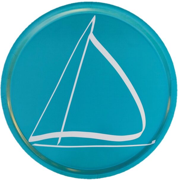 Plateau à voile, Bleu outremer, 45 cm